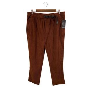 Original Use Men’s Corduroy Belted Pants Brown Size Medium Commincore